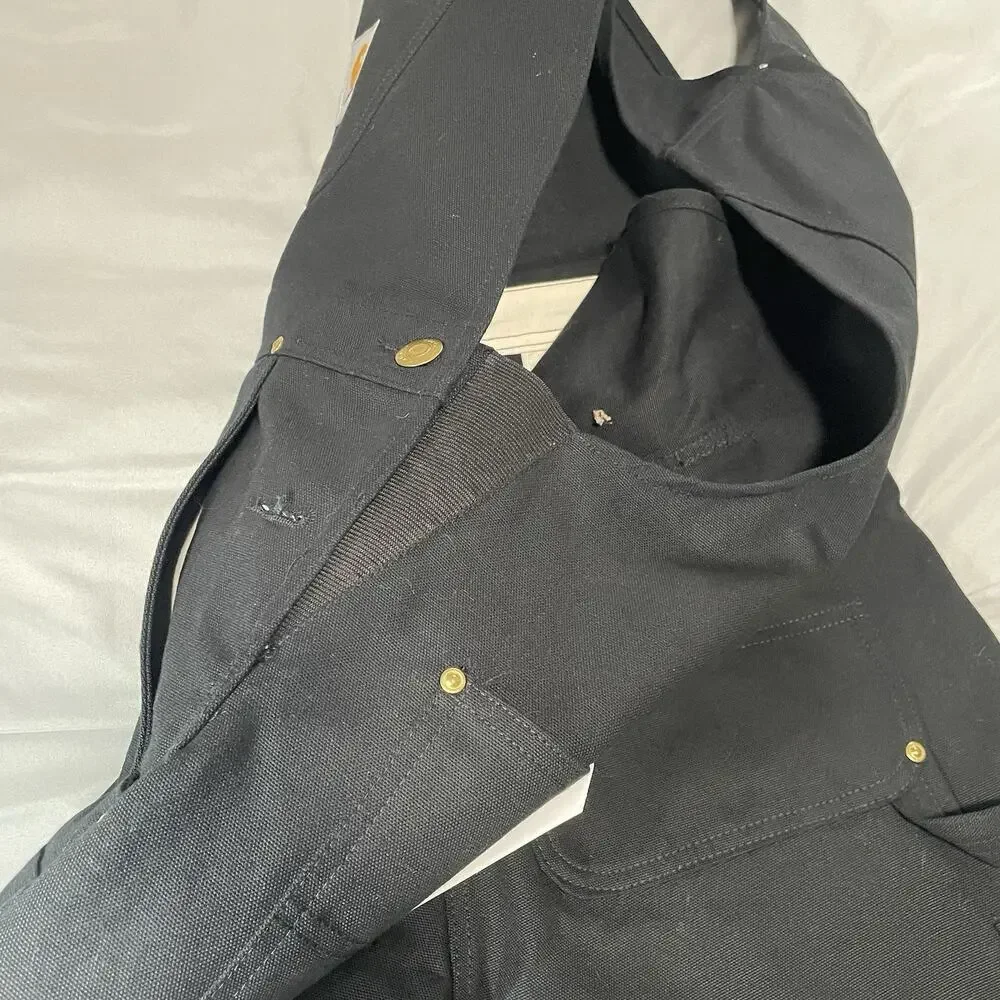 Carhartt Black Work Overalls Bib Pants